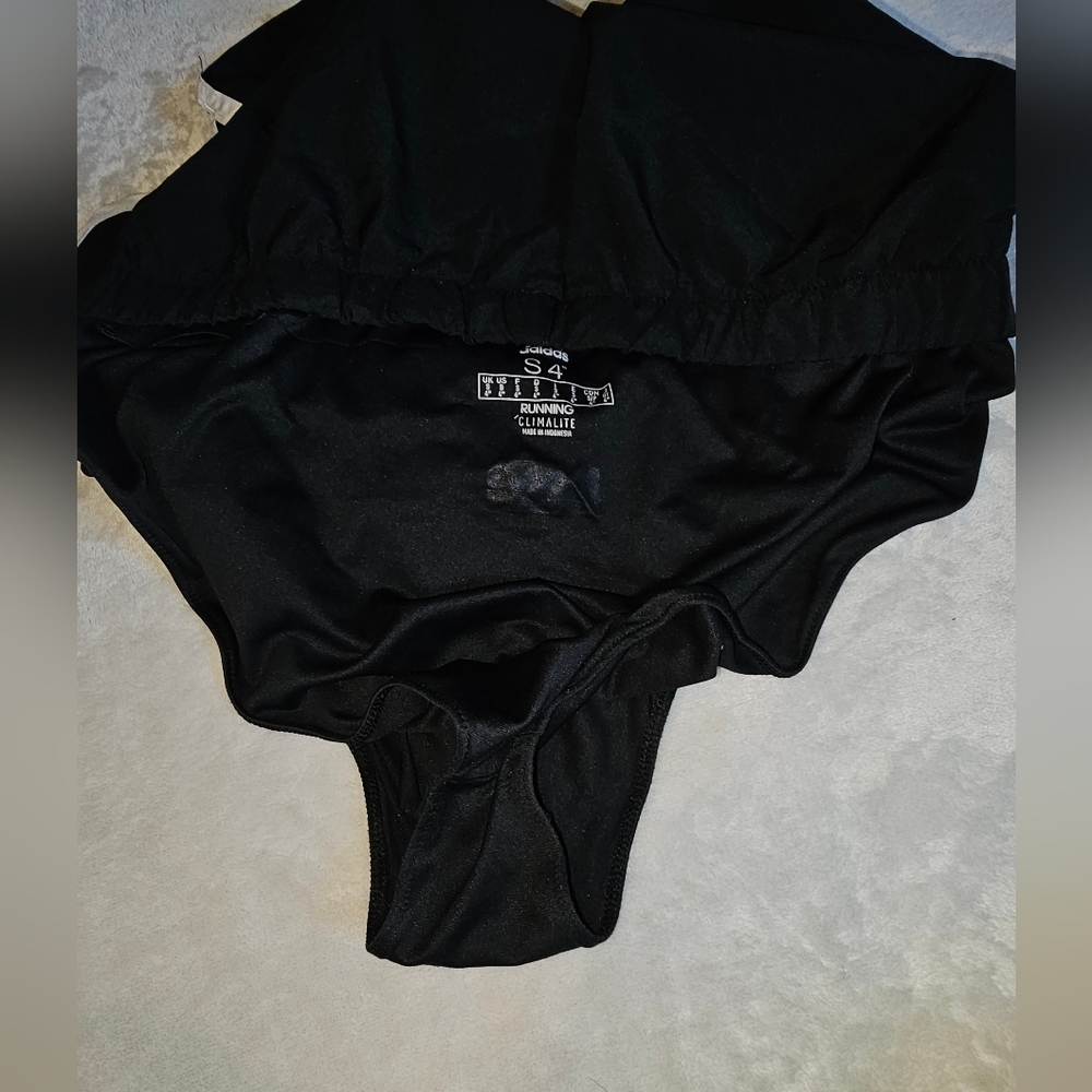 Adidas Climalite S4 Running Shorts Black with White Stripe Small - Picture 5 of 11
